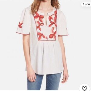Madewell Embroidered Fable Top
